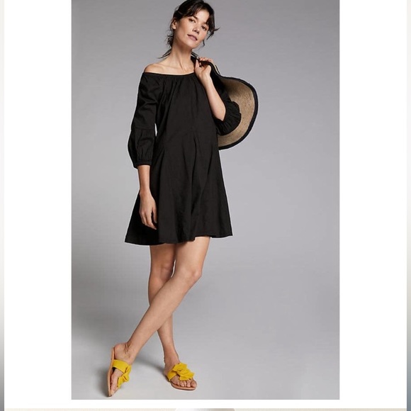 daily practice Dresses & Skirts - Daily practice black mollie tunic dress XS off shoulder